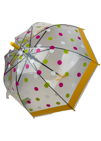 Дитяча прозора парасолька тростина напівавтомат Rain (276392017)