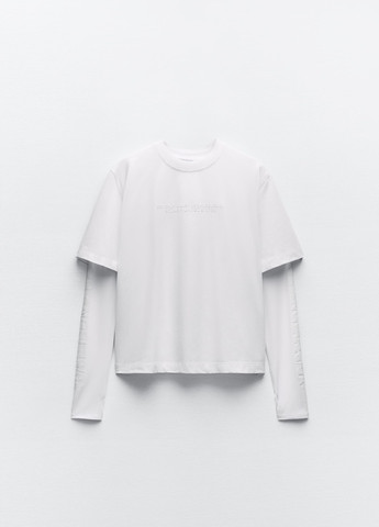 Белая демисезон футболка Zara