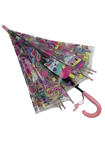 Детский прозрачный зонт трость полуавтомат Fiaba (276392670)