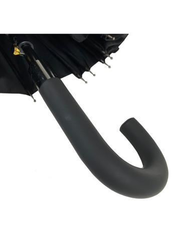 Чёрный полуавтоматический мужской зонт трость Toprain (276392563)
