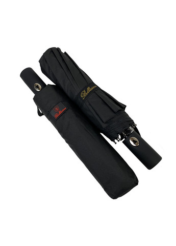 Чорна чоловіча складана парасолька напівавтомат Bellissima (276392547)