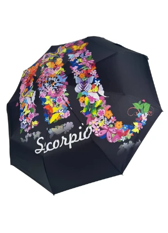 Чорна жіноча парасолька автомат Rain (276392387)