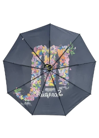 Чорна жіноча парасолька автомат Rain (276392387)