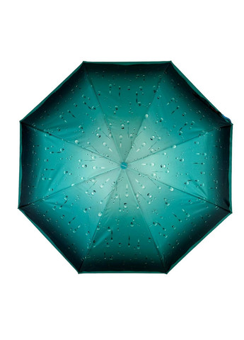 Бірюзова жіноча парасоля напівавтомат Toprain (276392626)