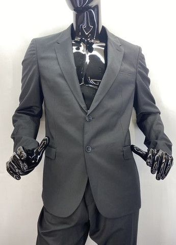 Черный демисезонный костюм брючный Hugo Boss