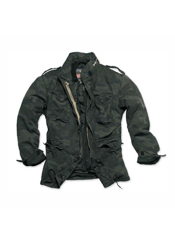 Комбинированная зимняя куртка regiment m 65 jacket black camo Surplus