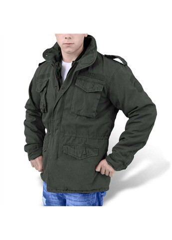 Чорна зимня куртка regiment m 65 jacket schwarz ge Surplus