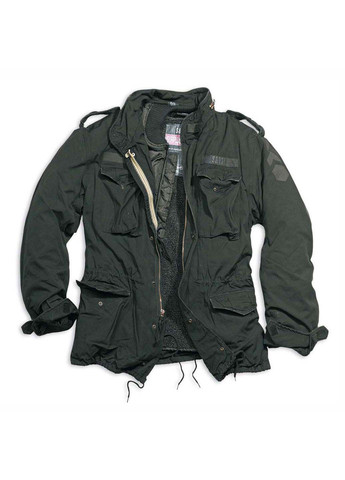 Чорна зимня куртка regiment m 65 jacket schwarz ge Surplus