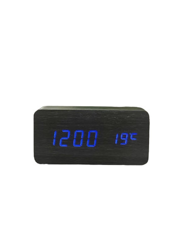 Годинник настільний з термометром VST-862 Чорний корпус Синє підсвічування VTech (276534215)