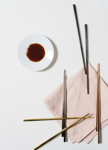 Палички для суші чорні для ресторанів, кафе, готелів REMY-DECOR (276533901)