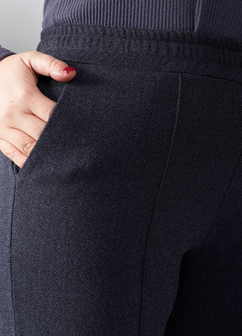 Темно-серые кэжуал зимние палаццо брюки MeeLan