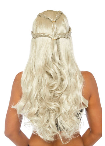 Перука Дейєнеріс Таргарієн Braided long wavy wig Blond, платинова, довжина 81 см Leg Avenue (276470236)