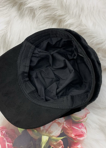 Женская кепка картуз плюшевая с пряжкой и регулировкой размера No Brand (276525629)
