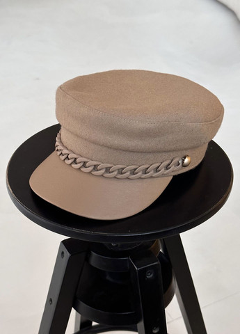 Женская кепка картуз с козырьком из кожзама Style с регулировкой размера No Brand (276525637)