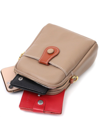 Жіноча шкіряна сумка 14,5х18х5,5 см Vintage (276531234)