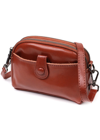 Жіноча шкіряна сумка 18,5х12,5х5,5 см Vintage (276531251)