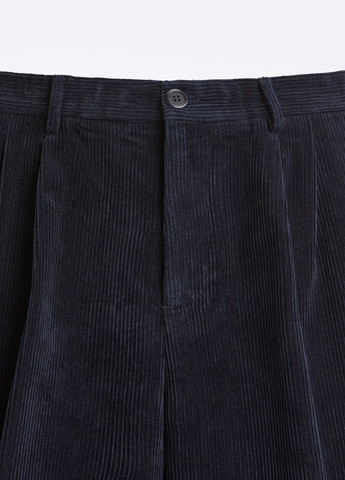 Темно-синие повседневный демисезонные брюки Zara