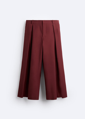 Красные праздничный демисезонные брюки Zara