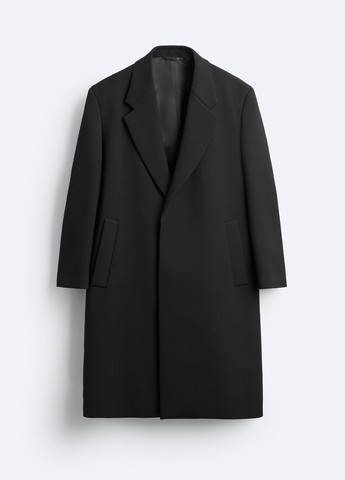 Чорне демісезонне Пальто Zara