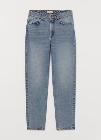 Узкие джинсы до щиколотки Светло-синий Деним Демисезон H&M - (276534641)