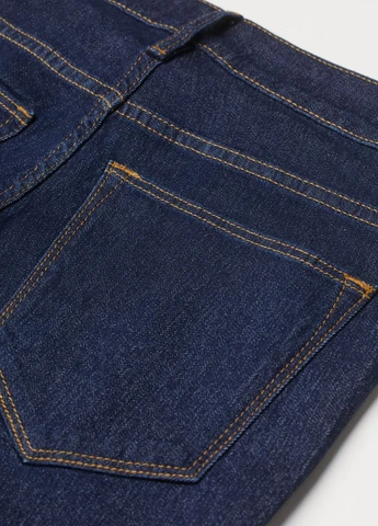 Джинсы скинни до щиколотки Темно-синий Деним Демисезон H&M - (276534688)