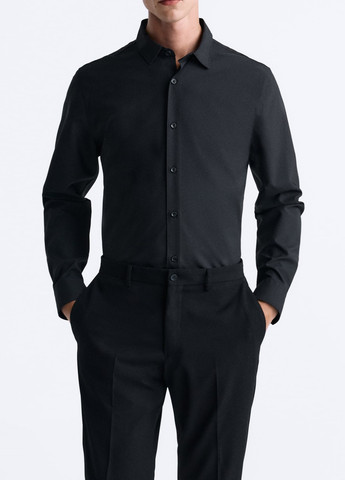 Черная классическая рубашка Zara