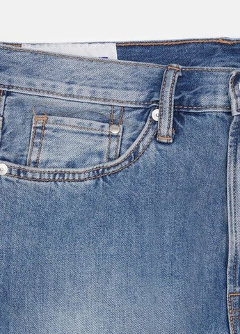 Светло-синие демисезонные прямые джинсы светло-синий деним демисезон H&M