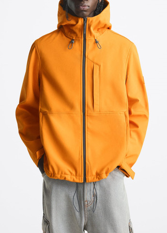 Оранжевая демисезонная куртка Zara