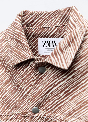 Комбинированная демисезонная куртка Zara