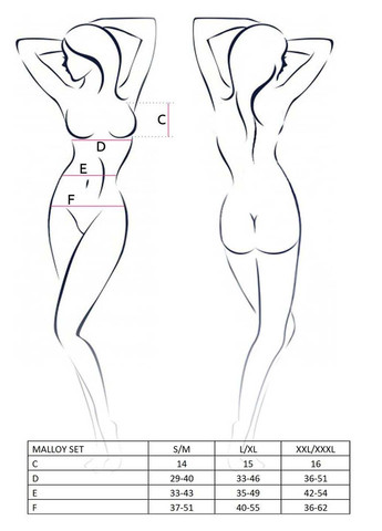 Комбінований демісезонний костюм еротичний malloy set Passion
