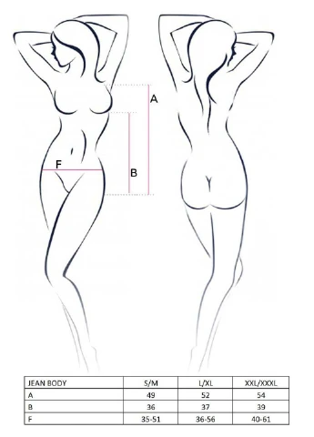 Женское боди JEAN BODY Passion (276709692)