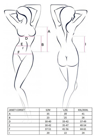 Білий демісезонний корсет та трусики janet corset Passion