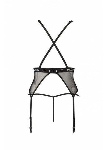 Чорний демісезонний жіночий комплект білизни mirajane corset Passion