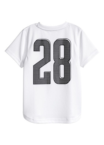 Белая летняя футболка спортивная H&M SPORT