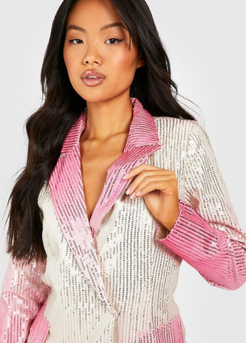 Бежевый женский жакет-платье Boohoo - всесезон