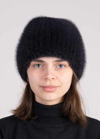 Жіноча норкова шапка на в'язаній основі Меховой Стиль бабочка (276714235)