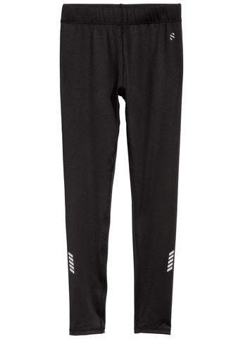 Черные спортивные демисезонные брюки H&M SPORT