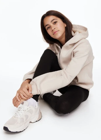 Черные летние леггинсы H&M