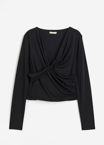 Чорна демісезонна блузка H&M
