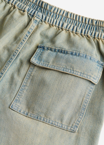 Бежевые джинсовые демисезонные брюки H&M