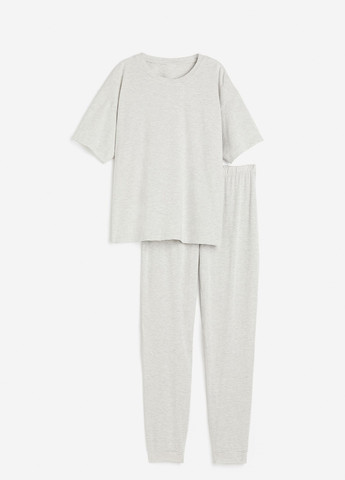 Светло-серая всесезон пижама H&M