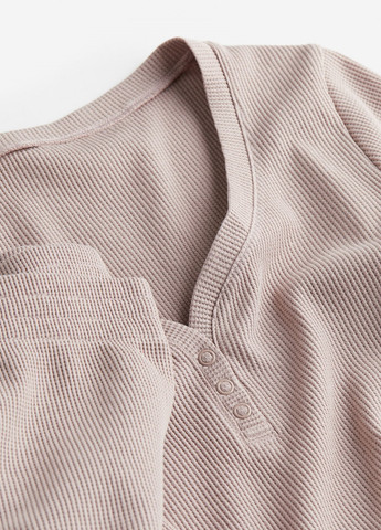 Рожево-коричнева всесезон піжама H&M