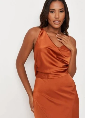 Коричневое платье Missguided