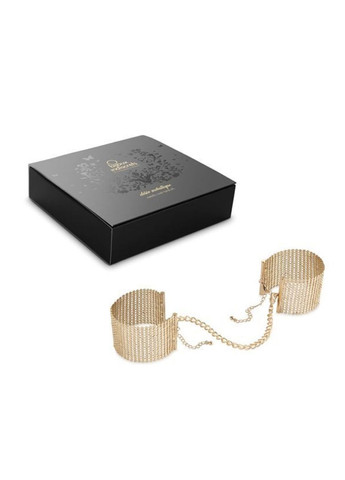 Наручники Desir Metallique Handcuffs - Gold, металлические, стильные браслеты Bijoux Indiscrets (276717882)