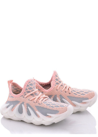 Розовые всесезонные текстильные кроссовки fln2169-2f Kimbo