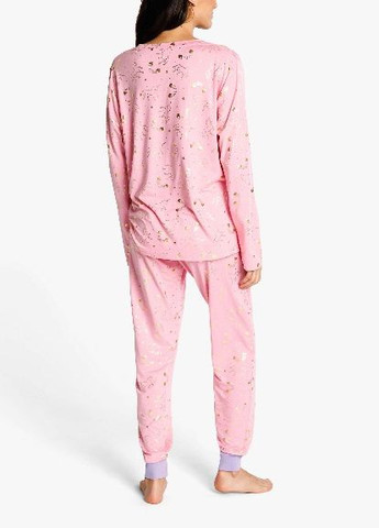 Розовая всесезон пижама лонгслив + леггинсы Chelsea Peers