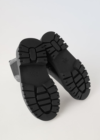 Черные повседневные осенние ботинки Zara