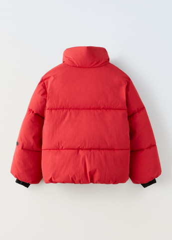 Красная зимняя куртка Zara