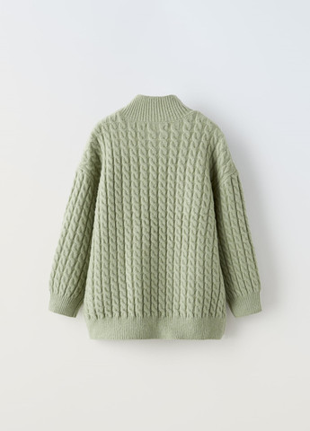 Фісташковий демісезонний светр Zara