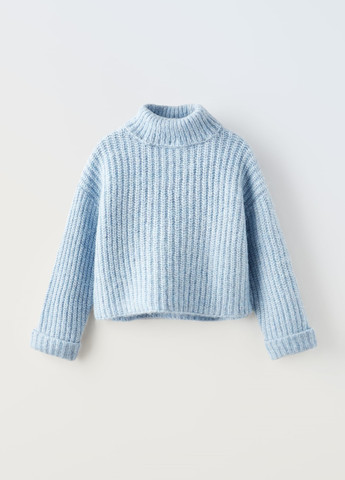 Блакитний демісезонний светр Zara